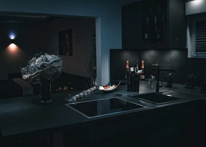 Apartment Luxus Loft Whirlpool Designer Küche Bad