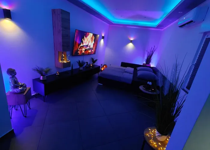 Luxus Loft Whirlpool Designer Küche Bad Apartment